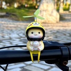 자전거 전기자전거 오토바이 액세서리 차량용 장식품, 1개, 노란색 스트랩 F타입