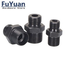 고압 오일 튜브 조인트 탄소강 메트릭 스레드 M14 M16 M18 M20 유압 피팅 커넥터 어댑터 1 개, 14 M16x1.5R to M16x1.5H, 1개