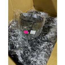 自行車安全帽透明面罩，防風防塵高透光，輕巧舒適易安裝, 淺灰, 120個