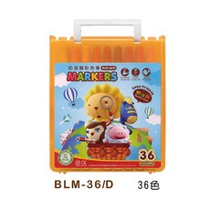 雄獅 奶油獅彩色筆 36色, 1個, 奶油獅彩色筆36色BLM-36(超取10,橙黃盒