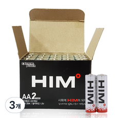 힘 알카라인 AA건전지, 20개입, 3개