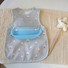DIU 吃飯罩衣男女寶寶兒童飯兜夏季薄款圍裙嬰幼兒圍兜防掉飯無袖新款
