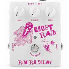 칼라인 딜레이 리버브 페달 기타 이펙트 트루 바이패스 알루미늄 합금 하우징 CP41 고스트 레인 화이트