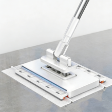 밀대걸레 세트 자동 핸디 일회용 청소포용 밀대걸레 바닥 청소 원터치 분리 가능 100cm, 1개