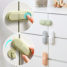 말랑베이비 간편한 서랍잠금장치 심플락 5+1, 1세트, 심플그레이