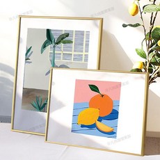 台灣出貨 4開8開16寸20寸24寸美式簡約金屬鋁合金相框 窄邊海報外框 證書框 A4畫框 拼圖掛墻 A3繪畫裝裱框, 平面銀色,A3（可放29.7*42cm）, 1個