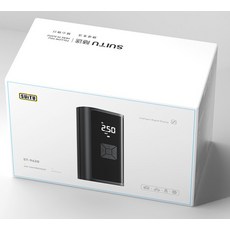 SUITU智能數顯電動打氣機，便攜式汽車輪胎充氣泵，預設胎壓自動充停，數顯螢幕顯示胎壓，內置照明, 1個, 黑