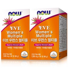 NOW Foods 女用綜合維他命錠 96g, 60顆, 2盒