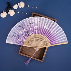 연리지돌담 접이식 부채 여름, 1개, 3