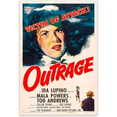 아우레이지 빈티지 영화 포스터 – 1950년대 고전 드라마 아트 프린트 레트로 벽 장식 15x22인치, 7.5x11"