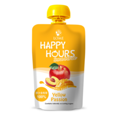LOME HAPPY HOURS 黃色熱情寶寶水果泥 100%天然水果Smoothie，寶寶健康零食首選, 100g, 1包
