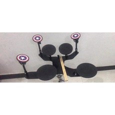 세트 밴드 사일런트 드럼 3심벌 연습 음소거 초보자, 7두 연공대 거치대 미포함 3