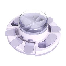 萌寵樂園 寵物用品 按壓漏食器 狗狗玩具 寵物玩具 貓狗玩具 發聲玩具, 莫蘭迪紫, 1個