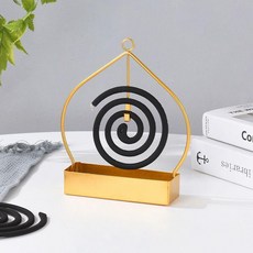 鐵藝蚊香架 掛式創意簡約家用臥室香灰不落地盤託支架, 香灰不落地 心形 1個