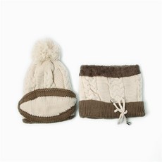 더가몽 겨울 골프 방한모자 세트 겨울자전거