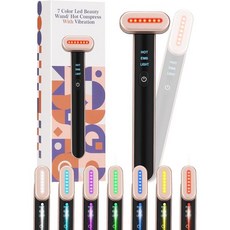 볼륨 모공 올인원 뷰티 마사지기 얼굴 미세 전류 장치 위 광선 완드 레드 라이트 테라피 트루 글로우 페이셜 림프 배액