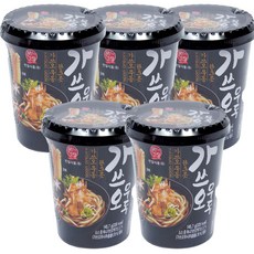본고장 간편식 가쓰오한그릇우동 컵, 145.7g, 5개