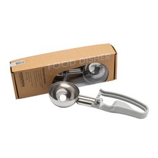 VODOMAX 營業用不銹鋼304冰杓標準版，18-10定量挖杓，冰淇淋挖勺，Gelato Scoop, #08 灰色 (直徑 7.1cm 容積 110cc), 1個