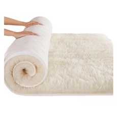 천연 양모 침대매트 담요 매트리스 이불 도톰한 카페트 요매트, B. 양모카색 침대패드