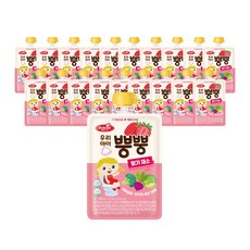 [신제품특가 무배] 베베스트 우리아이 뿡뿡주스 2종 중 1택 (딸기채소/망고채소) 아기주스, 20개, 01.딸기채소, 70ml