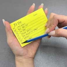 업무용 체크리스트 투두리스트 가로 접착 메모지 점착식 데일리플래너