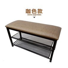 日式穿鞋椅 82X31X46cm 收納/坐椅二合一 台灣製造, 咖啡