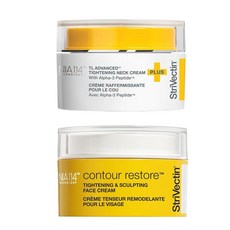 미국출고 아마존4.5+ 154427 StriVectin TL Advanced Holiday Duo 타이트닝 앤 스컬프트 키트 피부 톤을 밝게 하고 리프팅 펩타이드 및 히알루, 아마존평점4.5+ 미국출고 154427 StriVect, 1