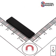 40mmX10mmX2mm(블랙에폭시) 킹콩 네오디움 사각자석
