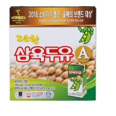 삼육두유 고소한 두유 A, 190ml, 16개