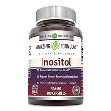 AMAZING NUTRITION 肌醇 500 毫克膠囊, 1個, 100 件