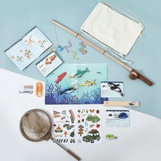 Mamimami Home 물고기 낚시 장난감 나무 진짜 사카나츠리 낚시 게임 본격적인 낚시 놀이 낚시 장난감 DIY 수납 봉투 포함 어린이 3세 4세 교육 완구 선물, 상세페이지 참조, 상세페이지 참조
