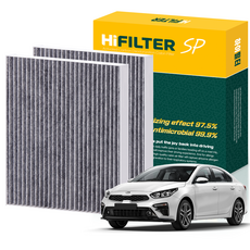 하이필터 기아 자동차 K3 활성탄 에어컨필터, 2개, 올 뉴 K3 (2세대 BD) HI-K011