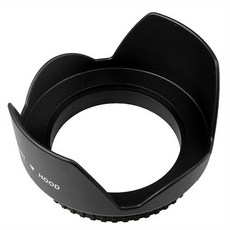 캐논 EOS 77D 80D 90D 반란군 T8i T7 T7i T6i T6s T6 SL2 SL3 DSLR 카메라 용 58mm 디지털 튤립 꽃 렌즈 후드, 1개, 55mm