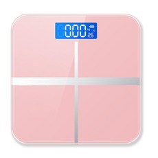 家用電子體重秤 精準 人體秤, 十字粉, 1個, 升級電池款贈送電池 禮尺