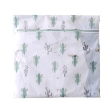 KIDS PARK 升級款超大加厚洗衣袋 多尺寸2~5入組 細網洗衣網 收納袋 防打結洗衣袋 洗衣必備, 仙人掌60x60cm, 3個