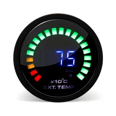 호환 2인치 52mm 디지털 스모크 렌 차량 게이지 타코미터 바 PSI 부스트 수온 오일 온도 오일 압력 전압계, Exhaust Temp Gauge, 1개