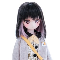 돌용 내열 가발 ST199 바이컬러 단발머리 1/3돌 호환 가발 가발만, 1개, 상세페이지 참조