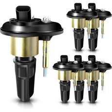 MAS 6개 세트 점화 코일 팩 레이니어 쉐보레 트레일블레이저 EXT GMC 엔보이 이수즈 어센더 올즈모빌 브라바다 97x 4.2 L6 교체용 UF303 C1395 521743, MAS 6개 세트 점화 코일 팩 레이니어 쉐보레 트레일