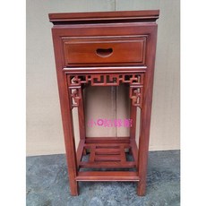 小o結緣館仿古相思木單抽素面四方花台40x40x88cm(快速到貨), 3200