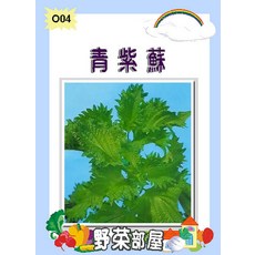 【野菜部屋~】O04 日本青紫蘇種子 中包裝 濃青綠色, 1包