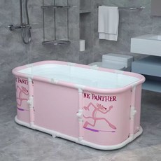 可摺疊浴缸 免安裝家用成人泡澡桶 情侶泡澡桶, 1個, 【無需組裝秒摺疊】冰池蓮花,標配【無保溫蓋】