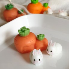 초미니 토끼 2구 몰드 당근집 몰드, 초미니토끼2구몰드