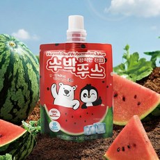 정직한 진짜 수박주스 100% 과일쥬스, 20개, 110ml