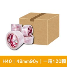 韌力拉膠帶 透明膠帶 48mm*90y, 1個, 封箱膠帶48mm【好黏H40】一箱