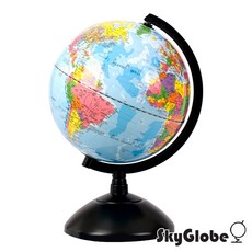 SkyGlobe地球儀，清晰地圖，穩固底座，環保材質，兒童地理學習最佳選擇, 藍色