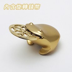 【招財揪吉】錢滾錢 千財《WUZ屋子》招財擺飾 蟾蜍 咬錢, 千財7x5.2x6.2cm