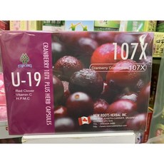U-19 蔓越莓-Cranberry 膠囊，275mg/60粒，力泰興業公司 正公司貨, 1個