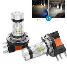 자동차 안개 등등 LED 헤드라이트 전구 아우디 폭스바겐 제타 골프 티구안 화이트 H15 주행등, 01 6000K_01 H15_02 2PCS