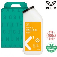 레인보우 과탄산소다 베이직 톡톡이 500g 용기타입 친환경세제 탈취제 세정제 집들이선물세트, 1개