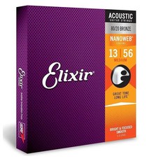 Elixir 民謠吉他弦, 1個, 黃銅80/20(13-56)